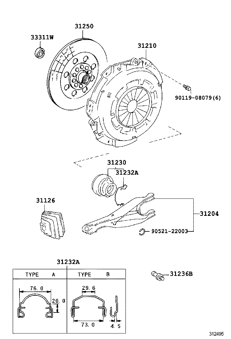 31210-35280 COVER ASSY, CLUTCH product image