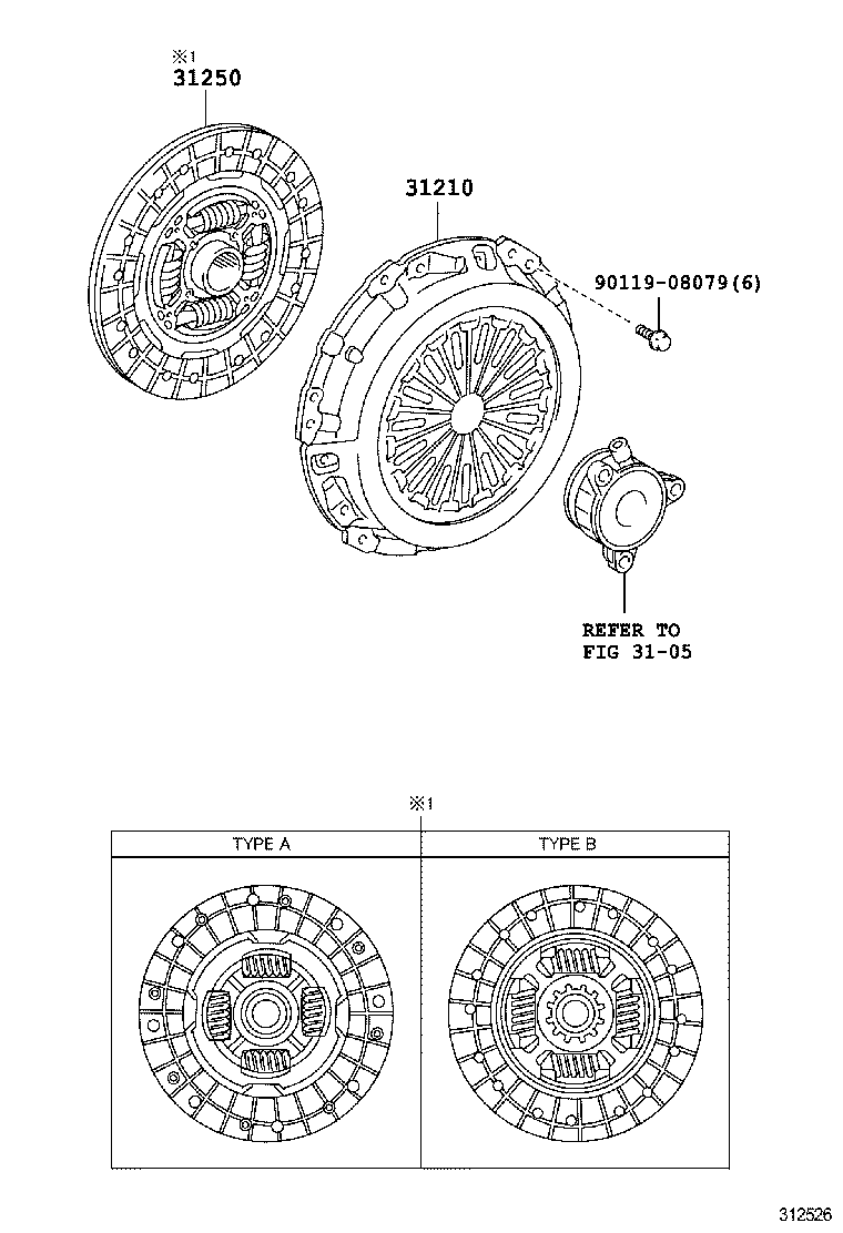 31250-02280 DISC ASSY, CLUTCH product image