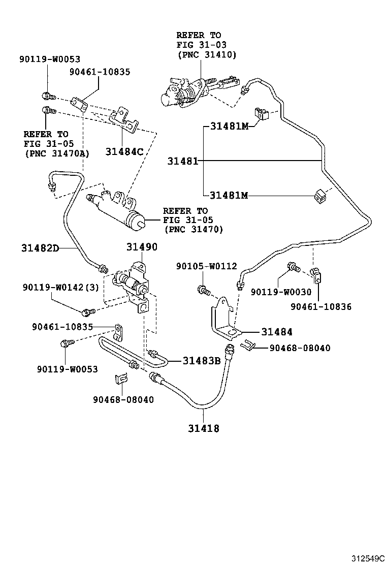 31301-0F081 PEDAL SUB-ASSY, CLUTCH product image