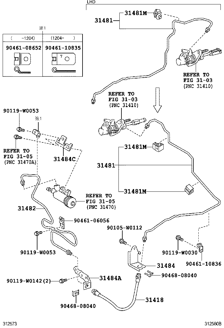 31301-20610 PEDAL SUB-ASSY, CLUTCH product image
