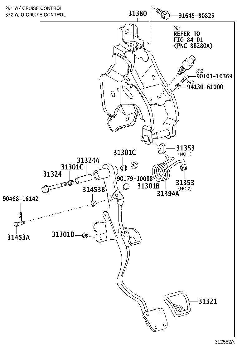 31380-06180 SUPPORT ASSY, PEDAL product image