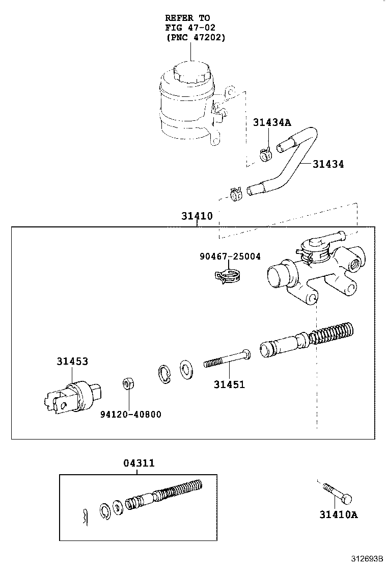 90119-C0412 BOLT(FOR CLUTCH MASTER CYLINDER SETTING) product image