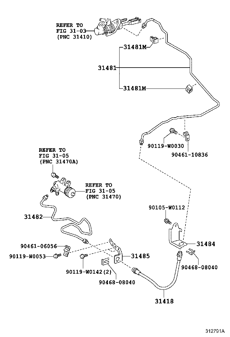 31301-0F081 PEDAL SUB-ASSY, CLUTCH product image