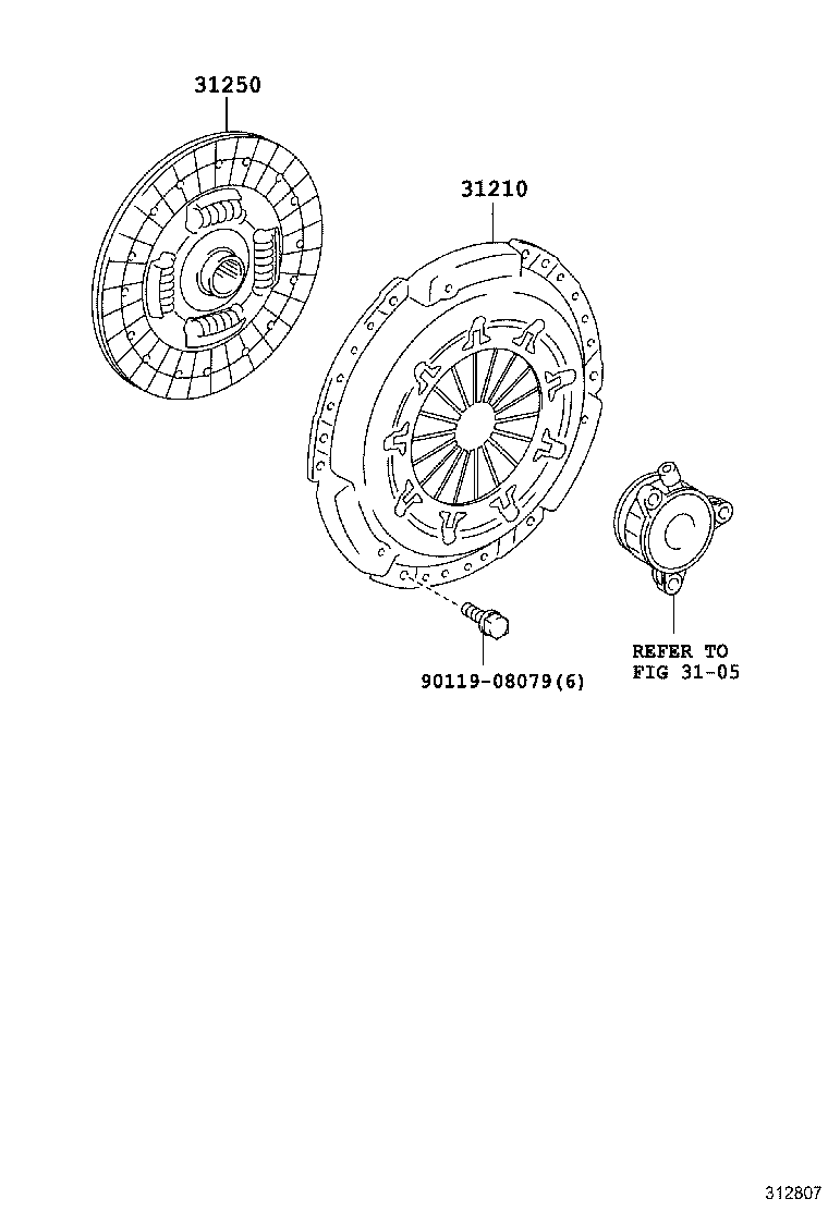 31250-02282 DISC ASSY, CLUTCH product image