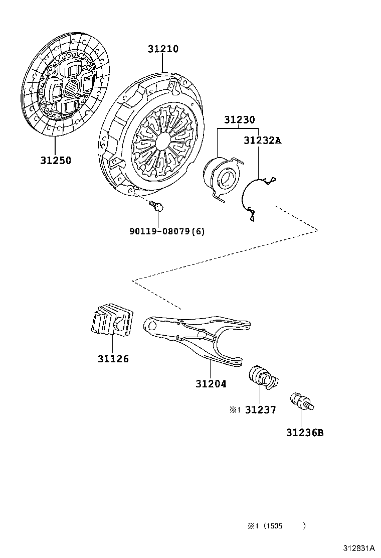 31250-52133 DISC ASSY, CLUTCH product image