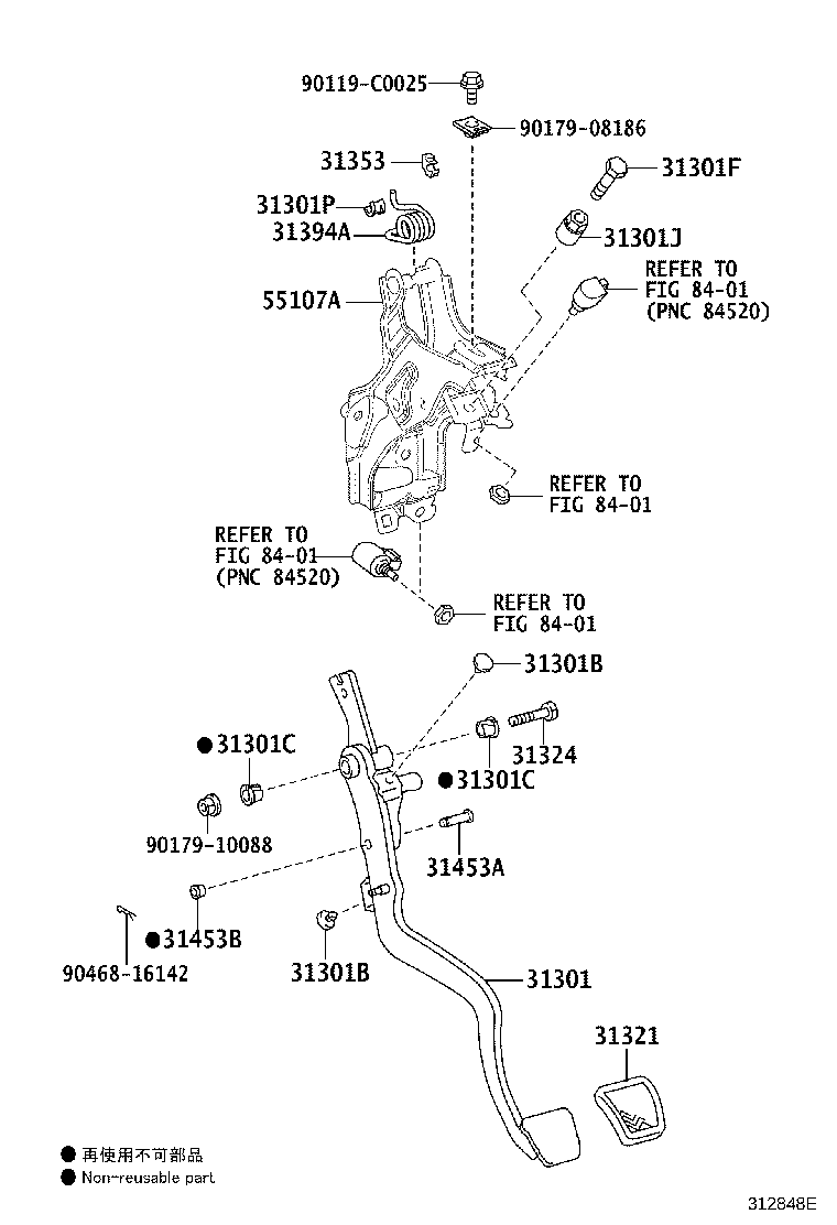 31484-02060 BRACKET, FLEXIBLE HOSE(FOR CLUTCH) product image