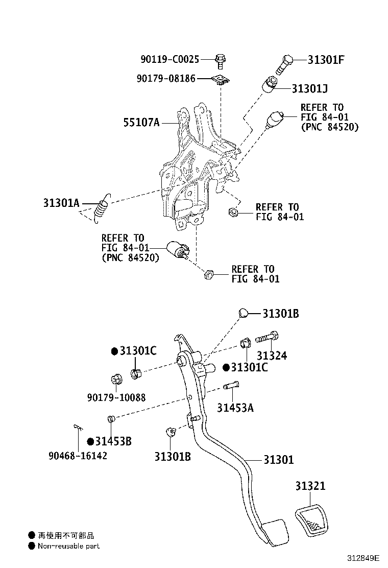 31484-02060 BRACKET, FLEXIBLE HOSE(FOR CLUTCH) product image