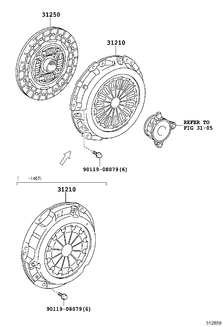 31250-52131 DISC ASSY, CLUTCH product image