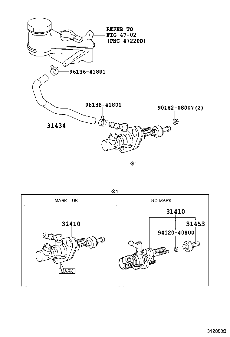 31434-52250 TUBE, CLUTCH RESERVOIR product image