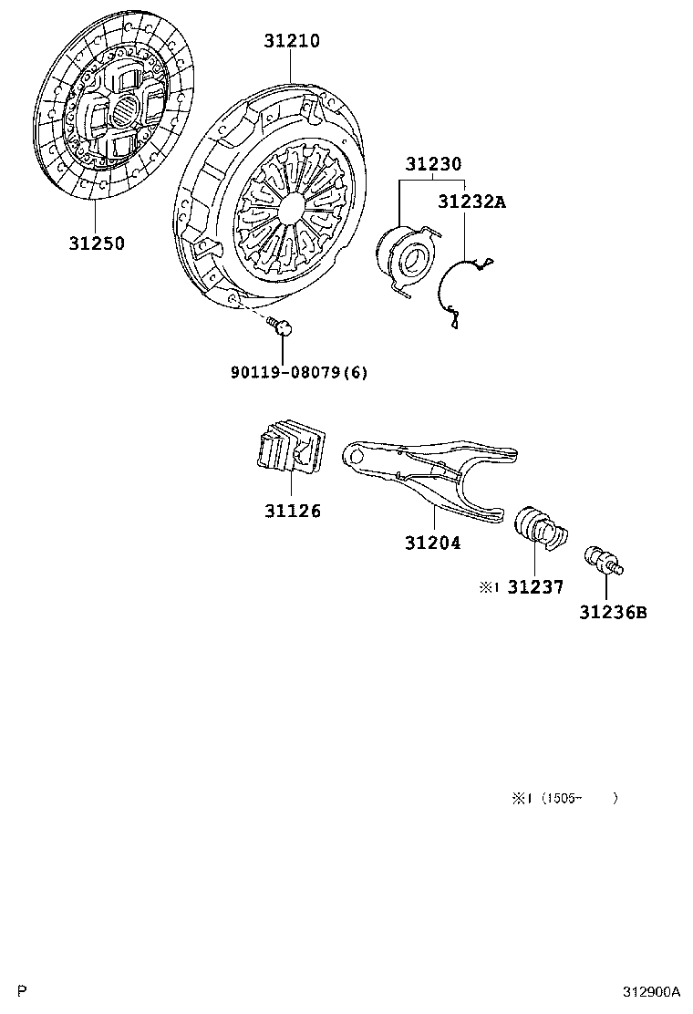 31210-52190 COVER ASSY, CLUTCH product image