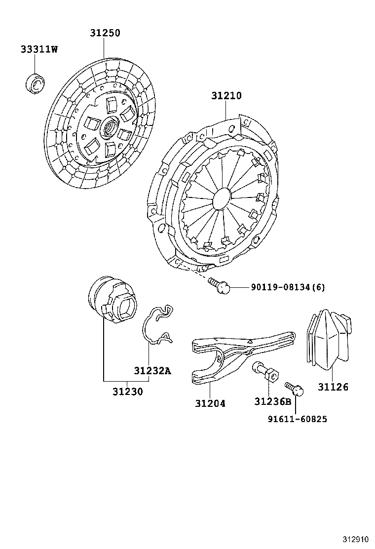 31210-35150 COVER ASSY, CLUTCH product image