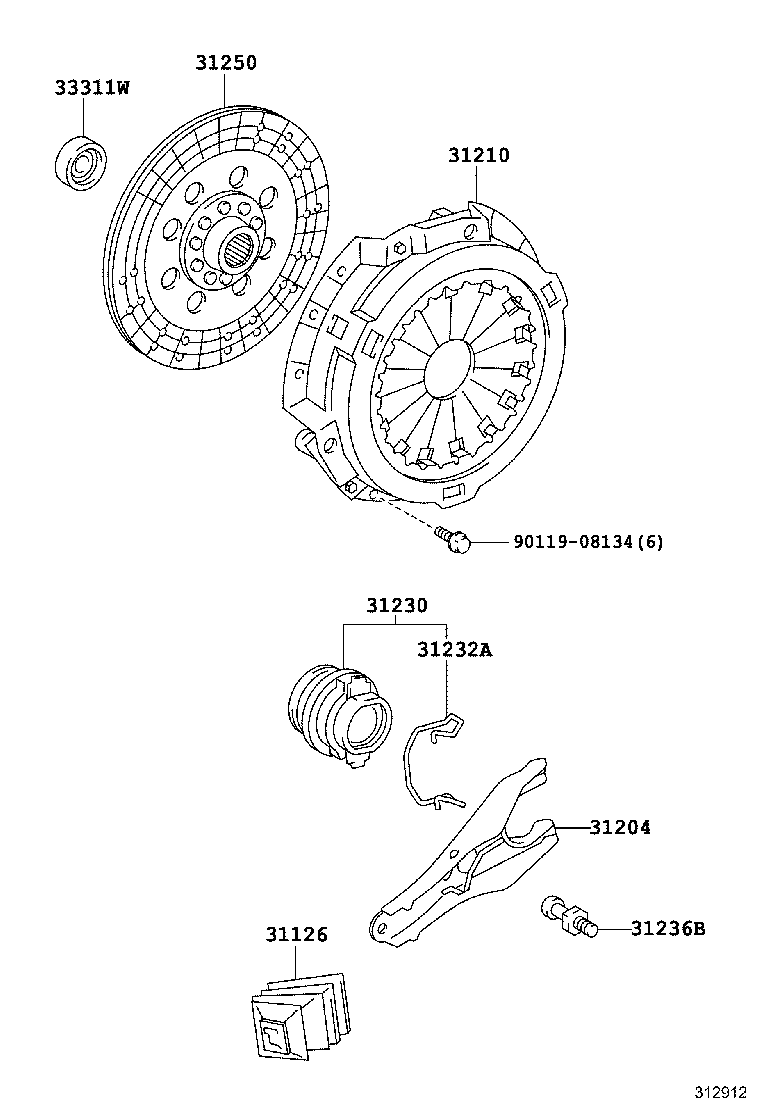31210-35150 COVER ASSY, CLUTCH product image