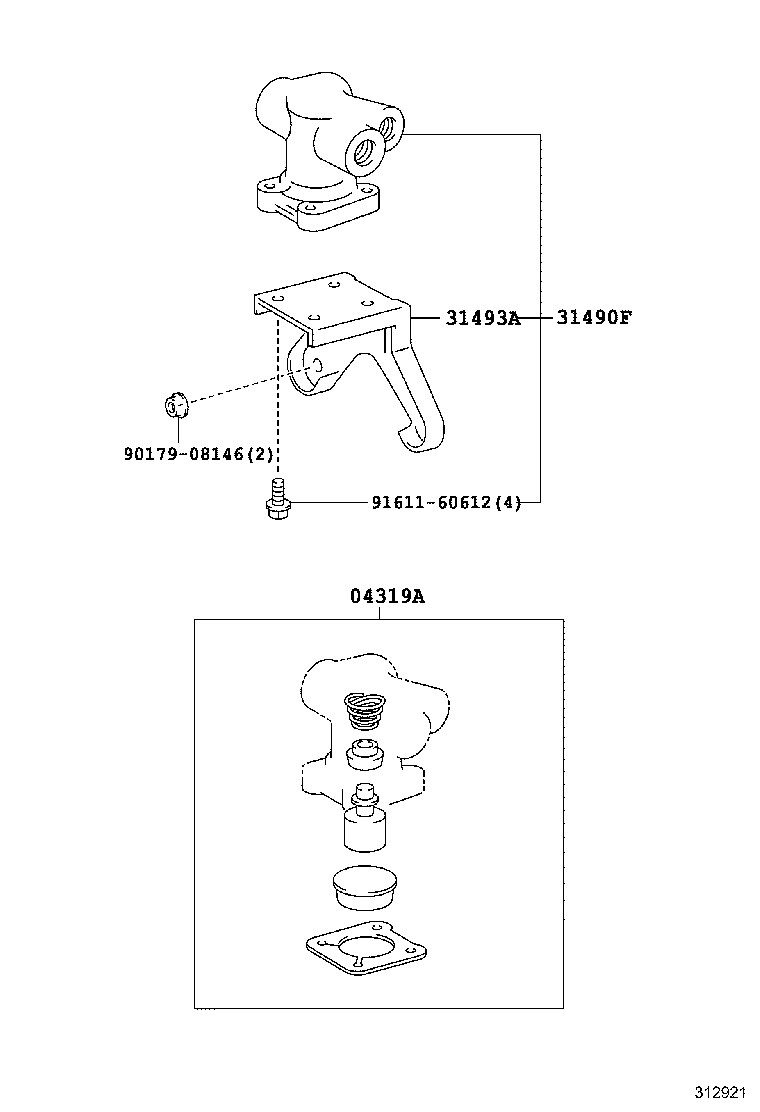 31402-60040 RESERVOIR SUB-ASSY, CLUTCH MASTER CYLINDER product image