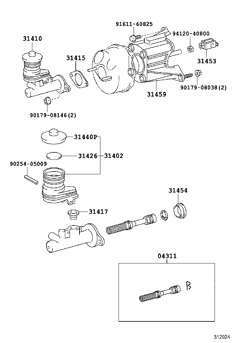 31402-60040 RESERVOIR SUB-ASSY, CLUTCH MASTER CYLINDER product image