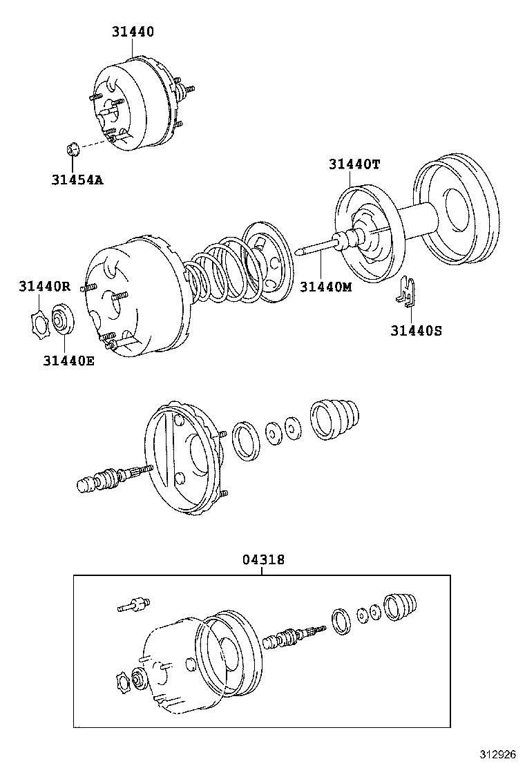 31432-60080 HOSE, NO.1(FOR CLUTCH BOOSTER VACUUM) product image