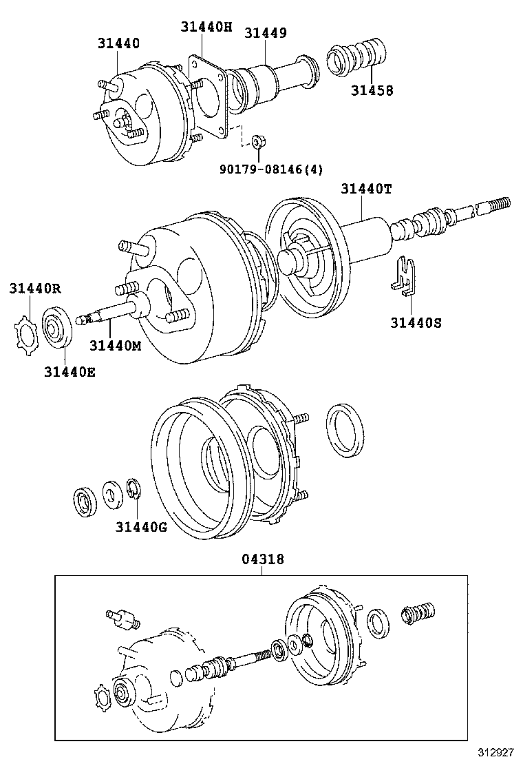 31432-60080 HOSE, NO.1(FOR CLUTCH BOOSTER VACUUM) product image