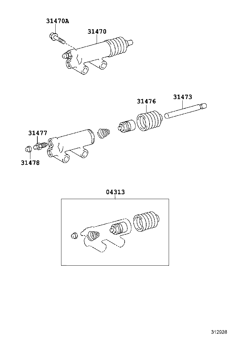 31473-60130 ROD, CLUTCH RELEASE CYLINDER PUSH, NO.1 product image