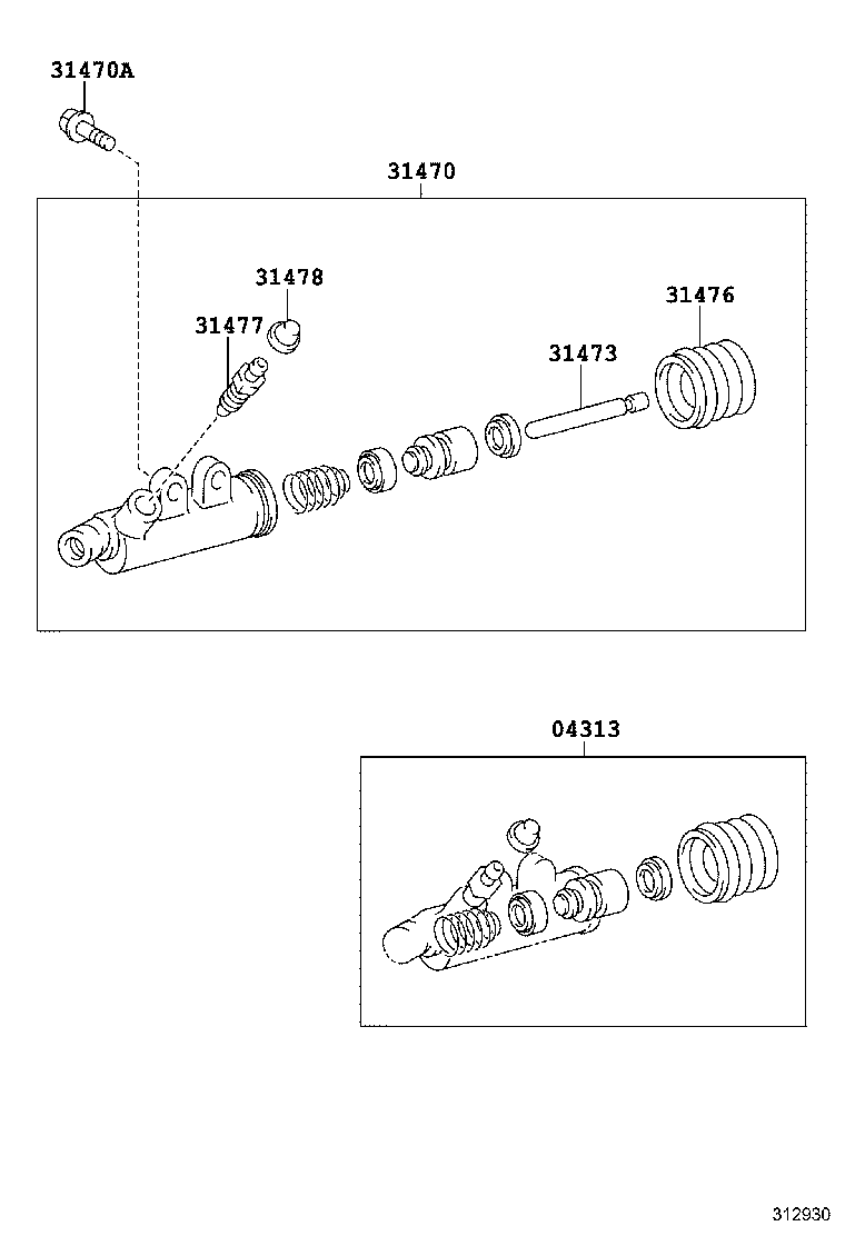 31473-60130 ROD, CLUTCH RELEASE CYLINDER PUSH, NO.1 product image