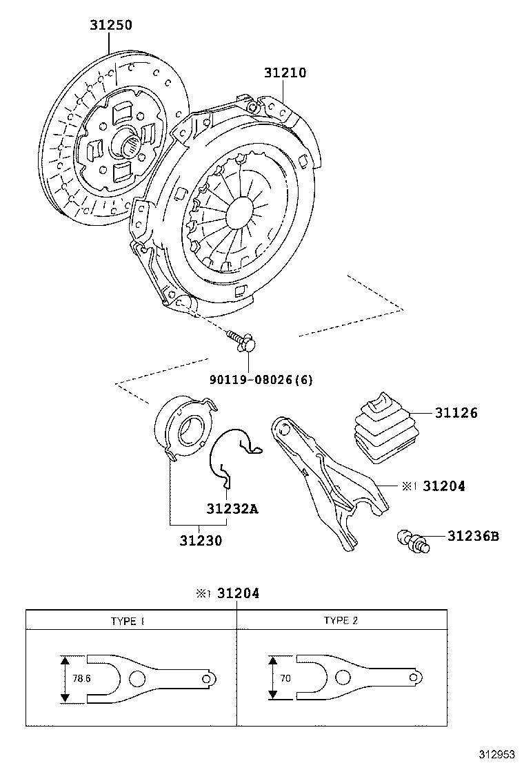 31250-17031 DISC ASSY, CLUTCH product image