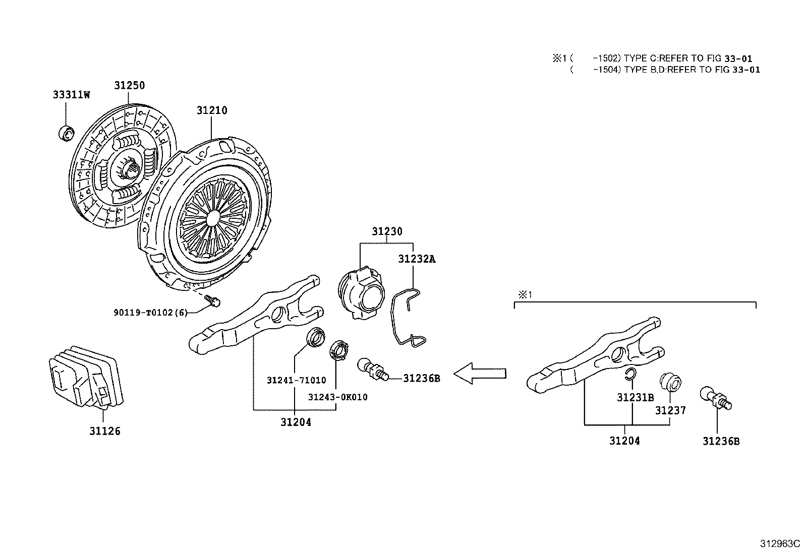 90080-36199 BEARING (FOR INPUT SHAFT) product image
