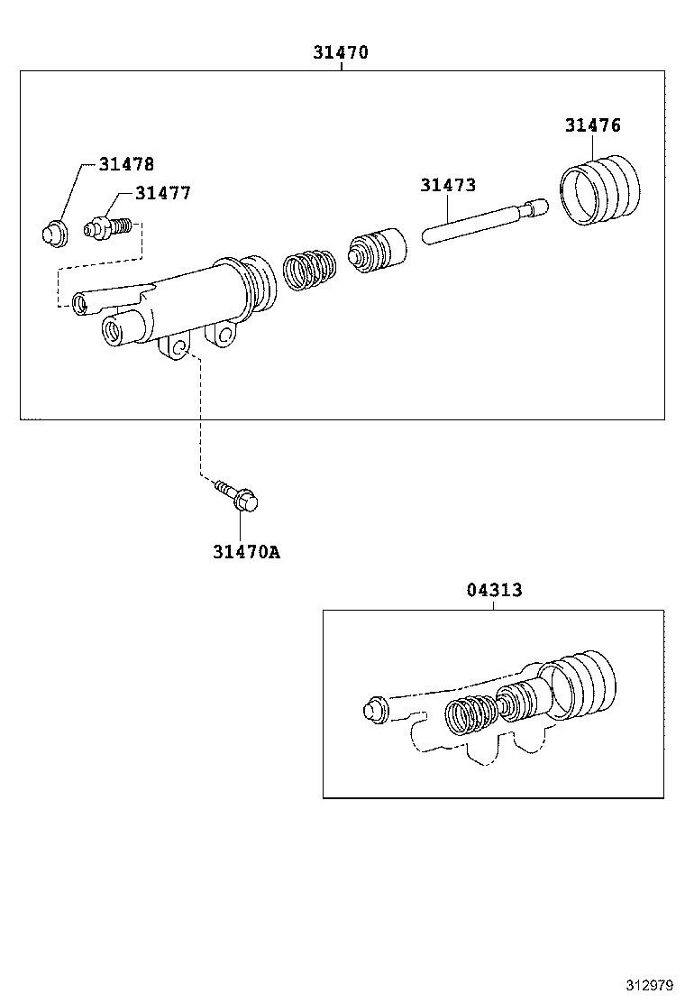 31473-14040 ROD, CLUTCH RELEASE CYLINDER PUSH, NO.1 product image