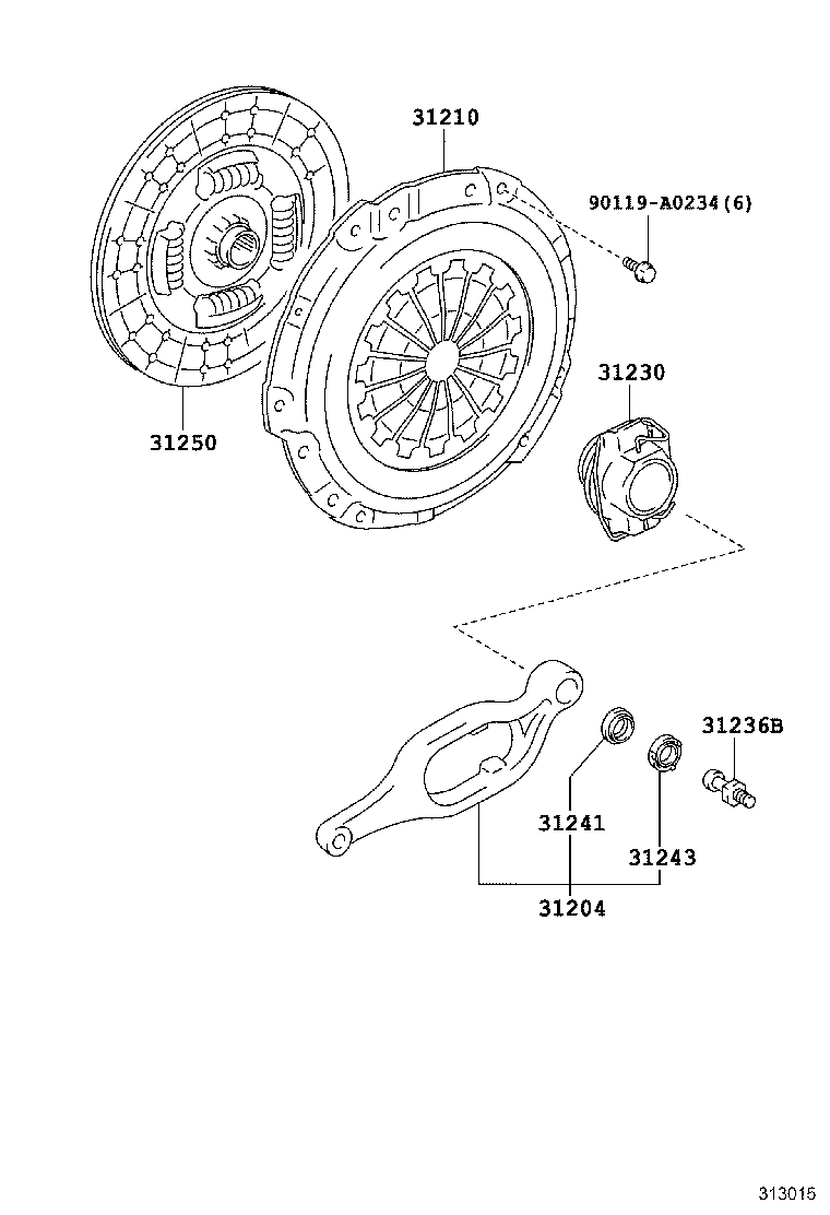 31210-04084 COVER ASSY, CLUTCH product image