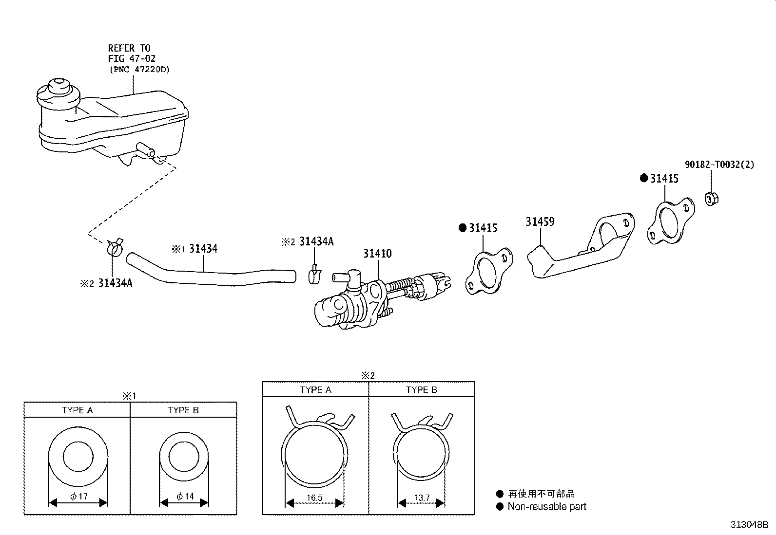 31459-0K010 BRACKET, CLUTCH MASTER CYLINDER product image