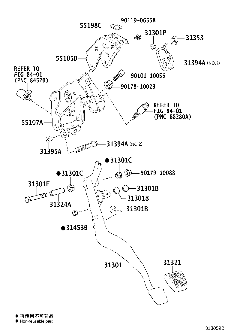 31484-42101 BRACKET, FLEXIBLE HOSE(FOR CLUTCH) product image