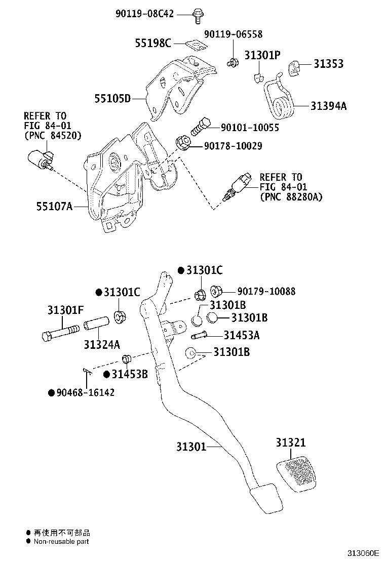 31484-42101 BRACKET, FLEXIBLE HOSE(FOR CLUTCH) product image