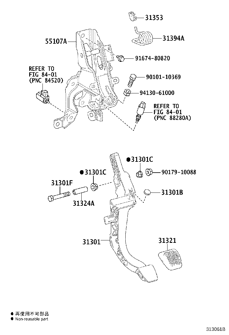 31484-42101 BRACKET, FLEXIBLE HOSE(FOR CLUTCH) product image