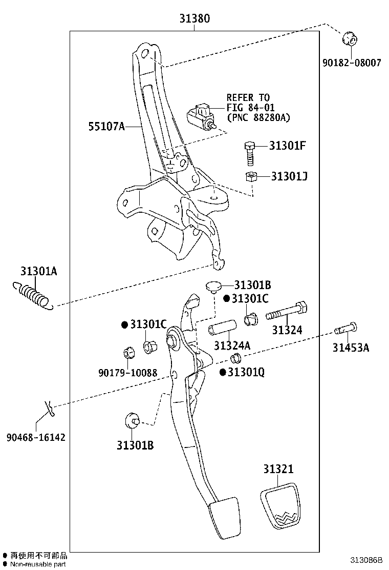 31341-0D050 BRACKET, CLUTCH CABLE product image