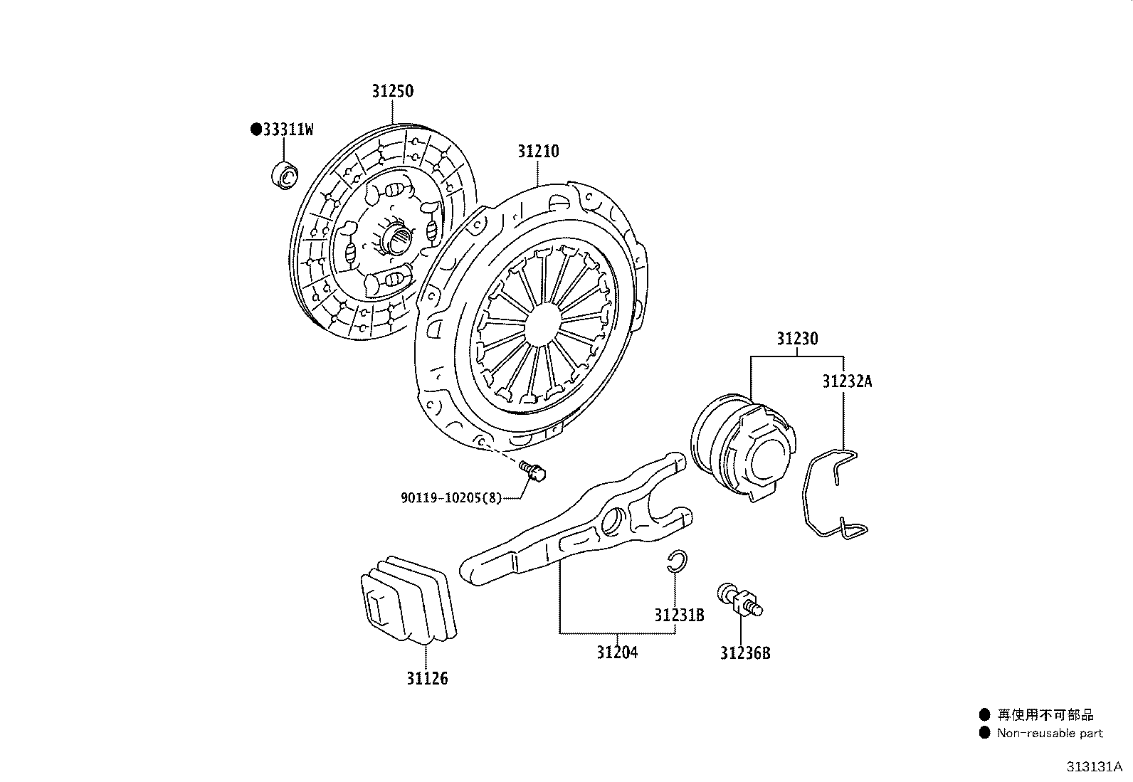 31250-36623 DISC ASSY, CLUTCH product image