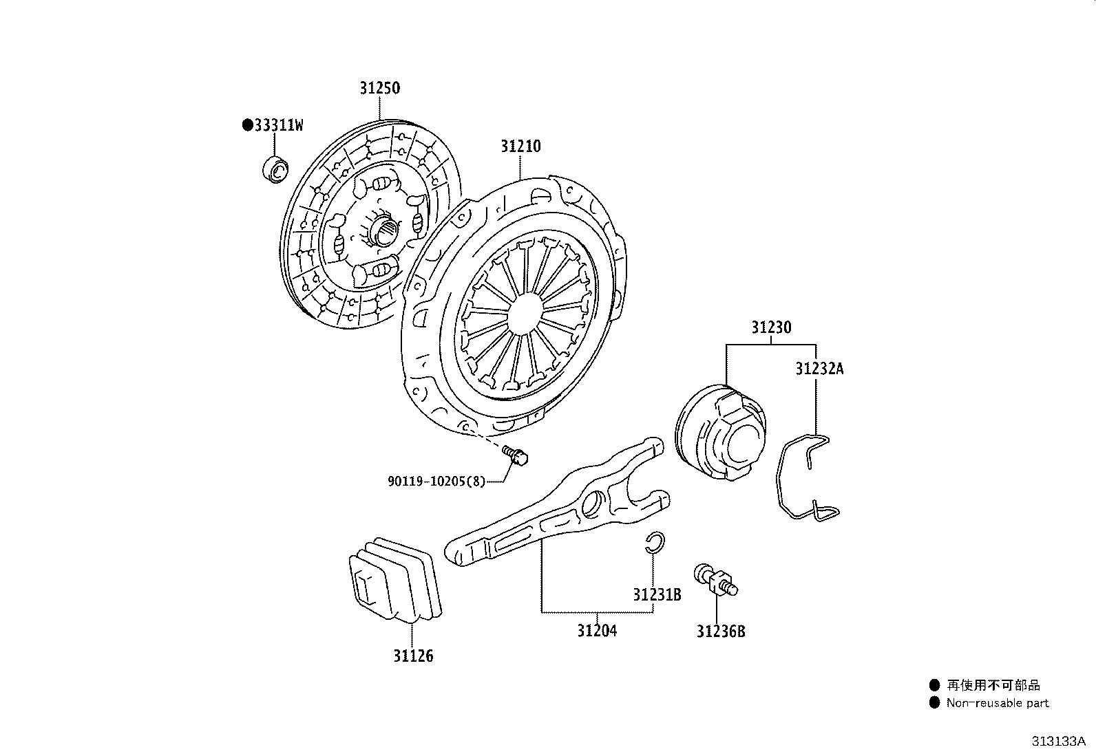 31250-36623 DISC ASSY, CLUTCH product image