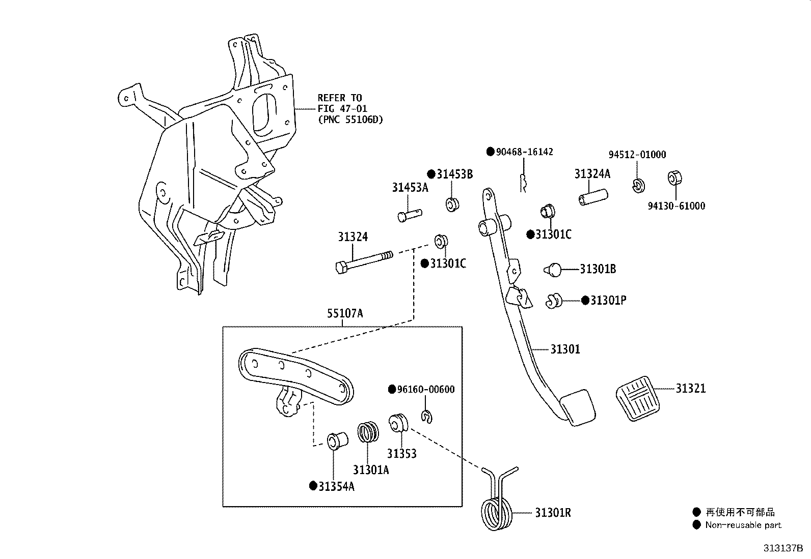 31489-36241 TUBE, TUBE CONNECTOR TO FLEXIBLE HOSE product image