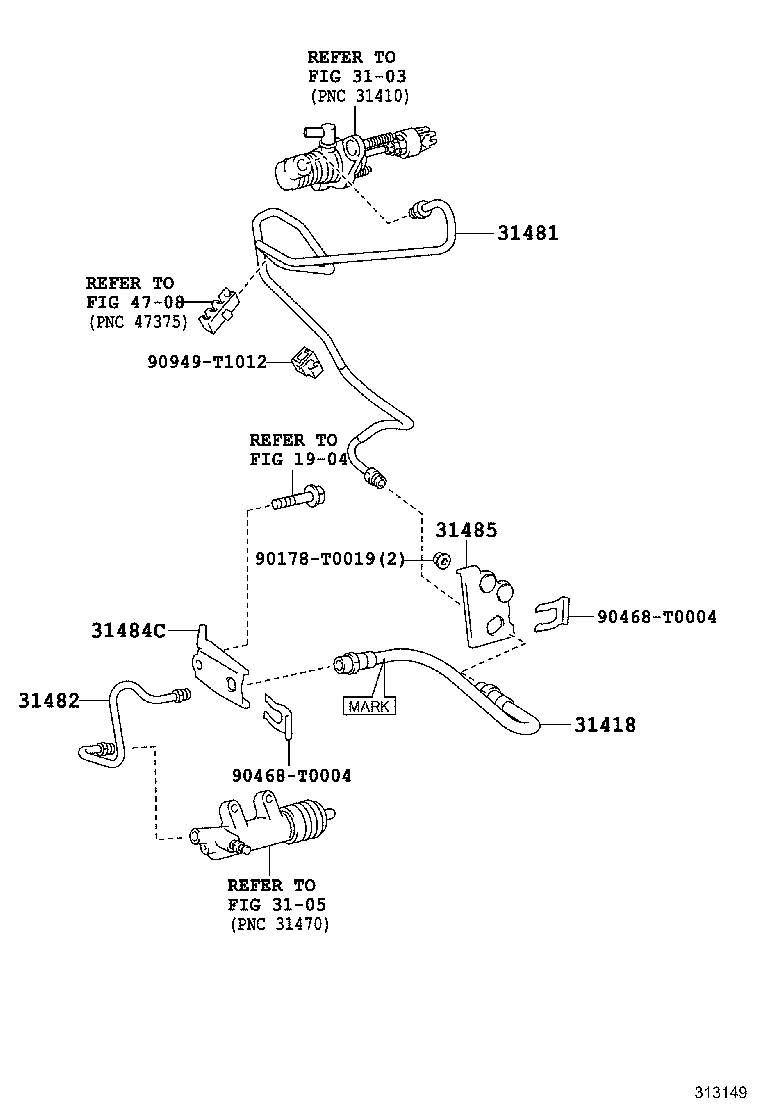 31301-0K280 PEDAL SUB-ASSY, CLUTCH product image