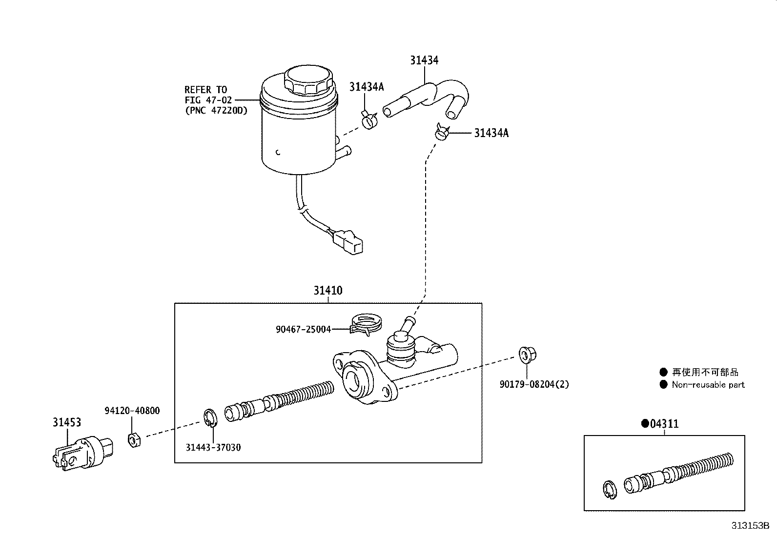 31434-36330 TUBE, CLUTCH RESERVOIR product image