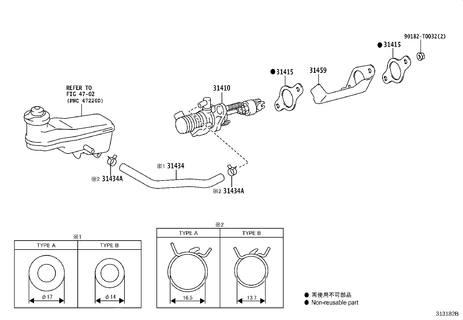 31459-0K010 BRACKET, CLUTCH MASTER CYLINDER product image