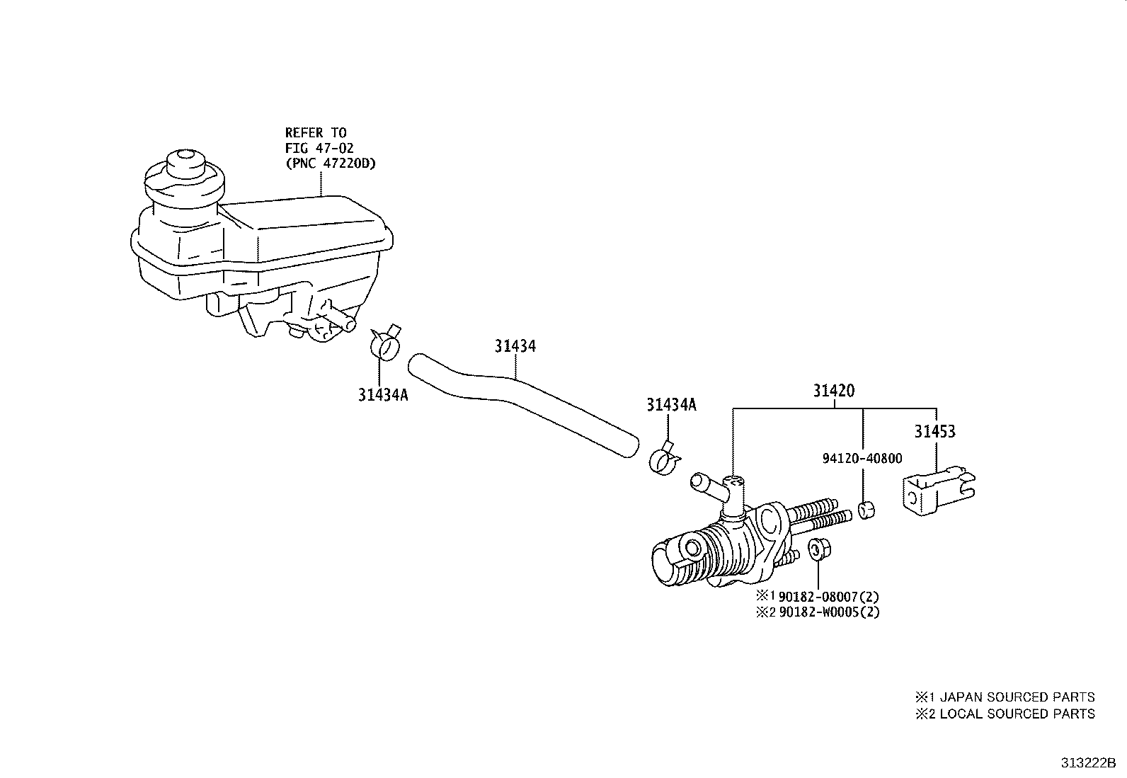 31434-52200 TUBE, CLUTCH RESERVOIR product image