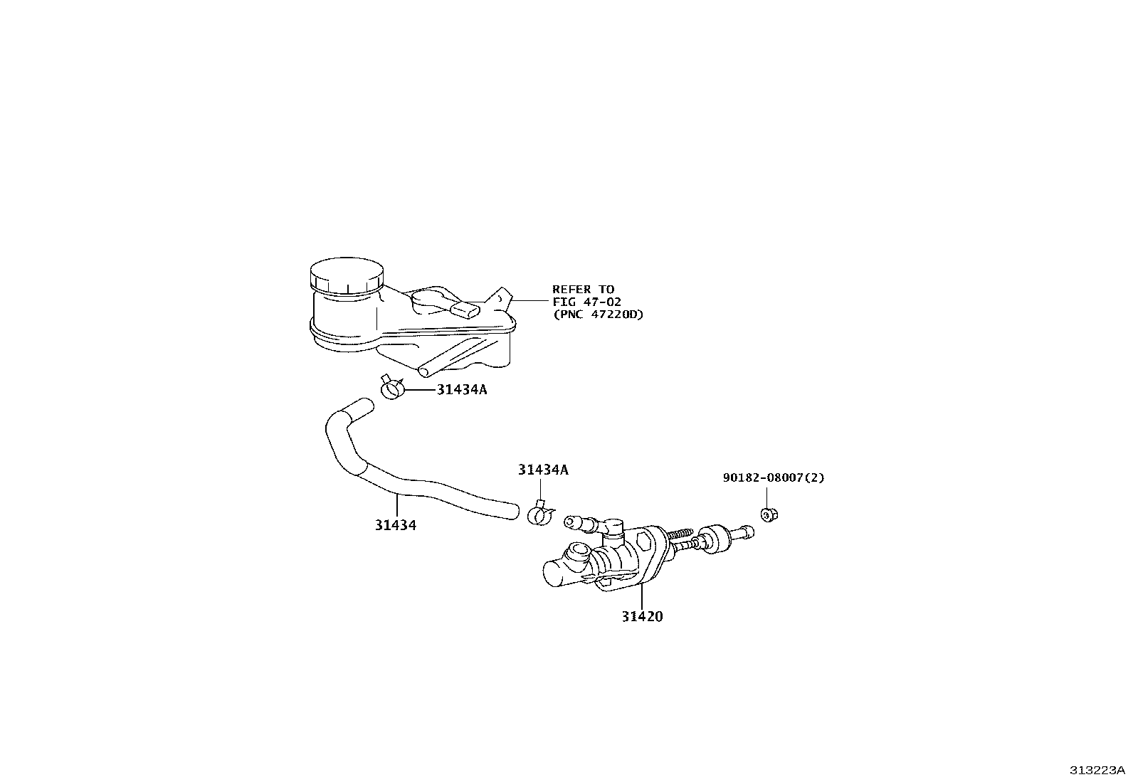 31434-52200 TUBE, CLUTCH RESERVOIR product image