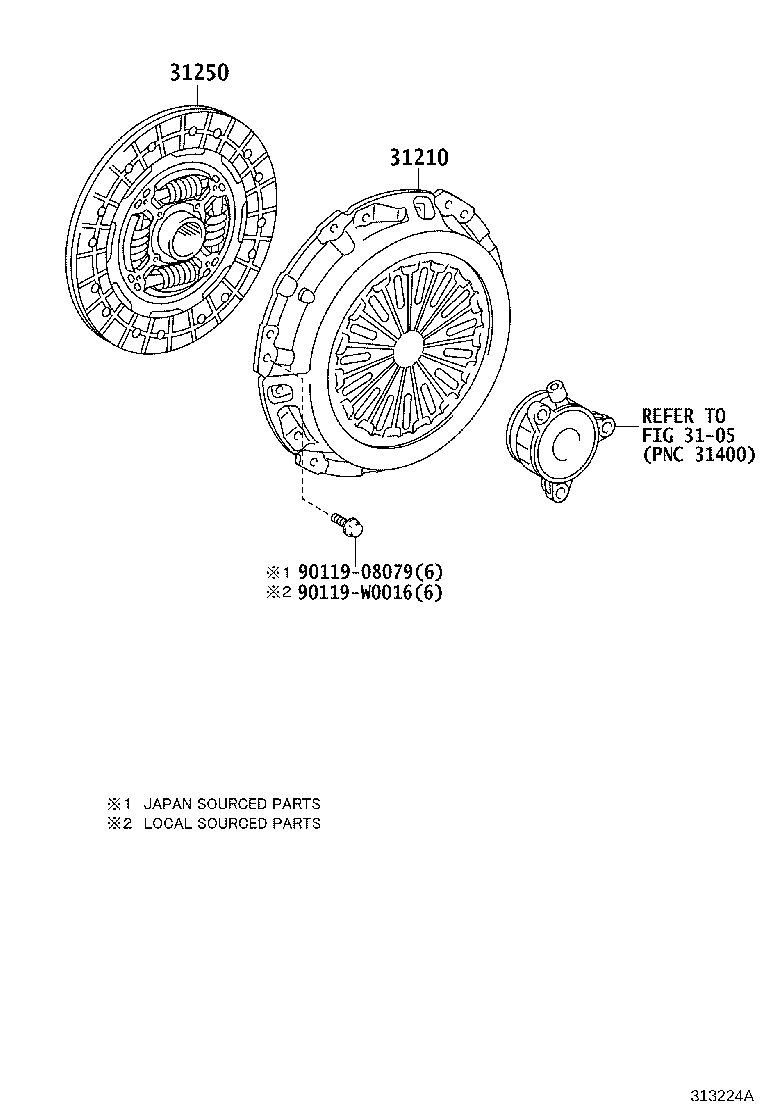 31250-0D260 DISC ASSY, CLUTCH product image