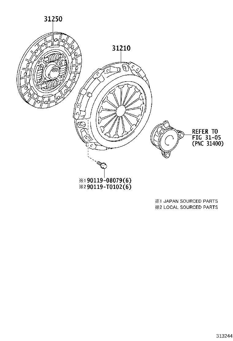 31204-0D050 FORK SUB-ASSY, CLUTCH RELEASE product image