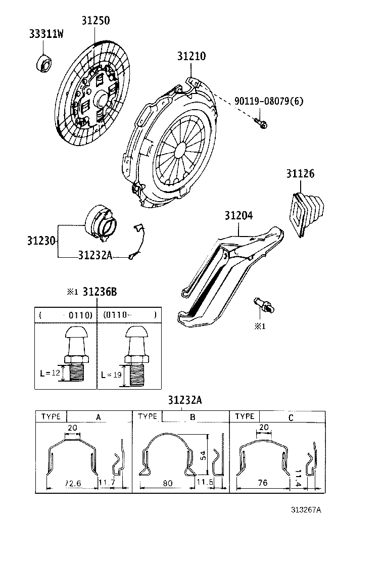 31250-35303 DISC ASSY, CLUTCH product image