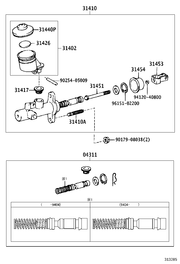 31402-20140 RESERVOIR SUB-ASSY, CLUTCH MASTER CYLINDER product image