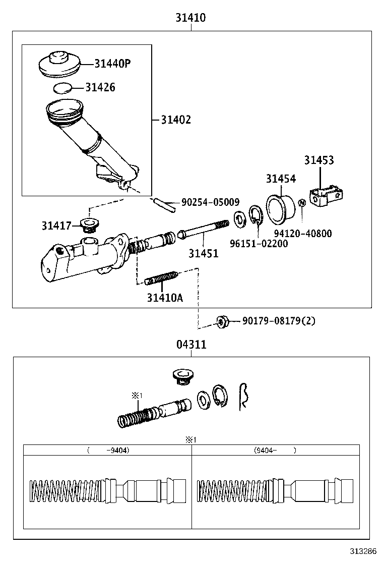 31402-20140 RESERVOIR SUB-ASSY, CLUTCH MASTER CYLINDER product image