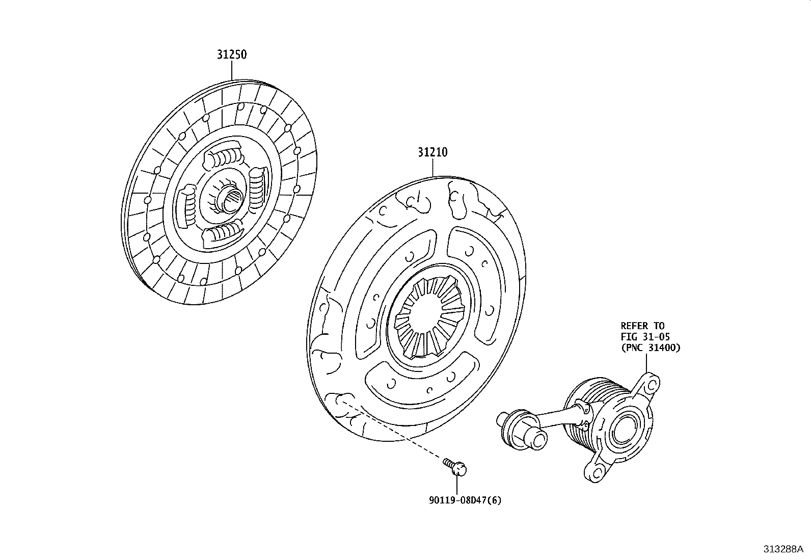 Toyota 31210-42060 COVER ASSY, CLUTCH