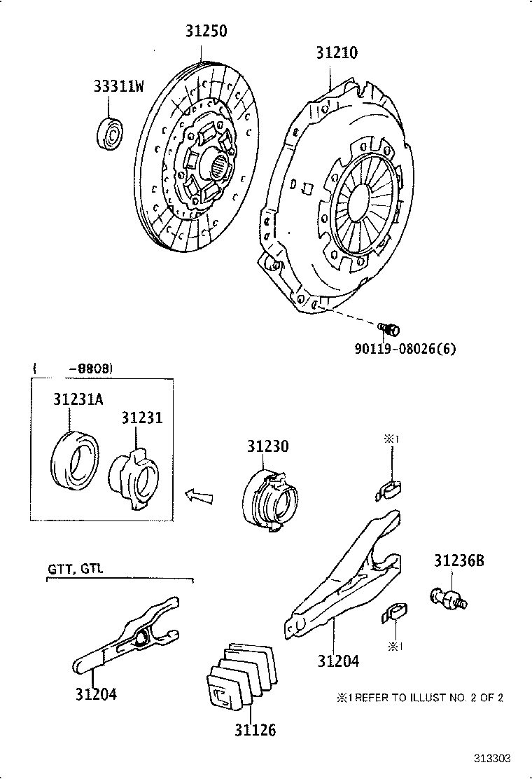 31204-24010 FORK SUB-ASSY, CLUTCH RELEASE product image