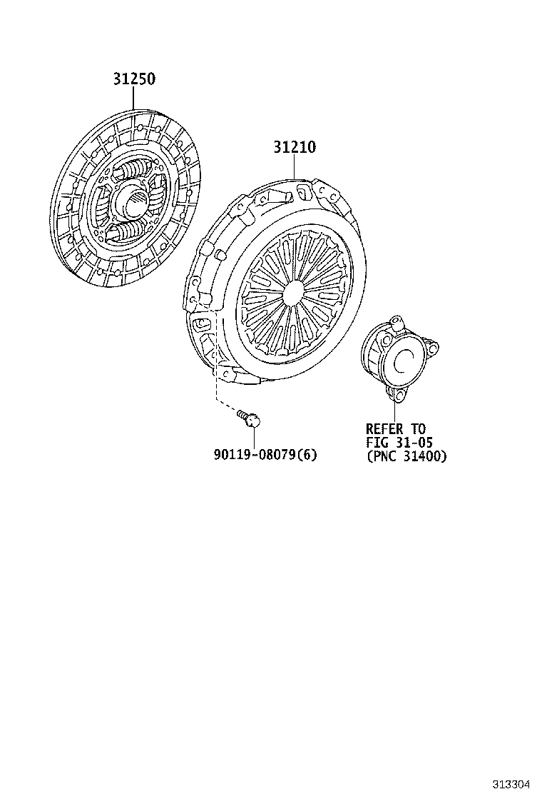 31250-12680 DISC ASSY, CLUTCH product image