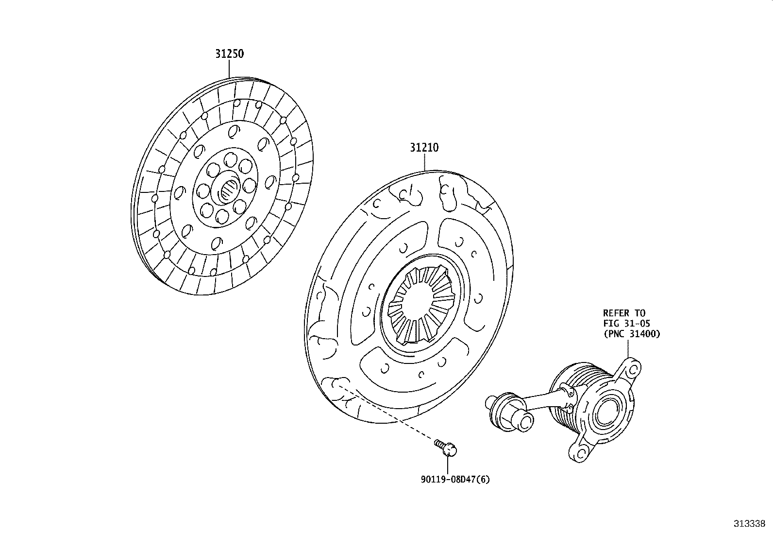 31250-12670 DISC ASSY, CLUTCH product image