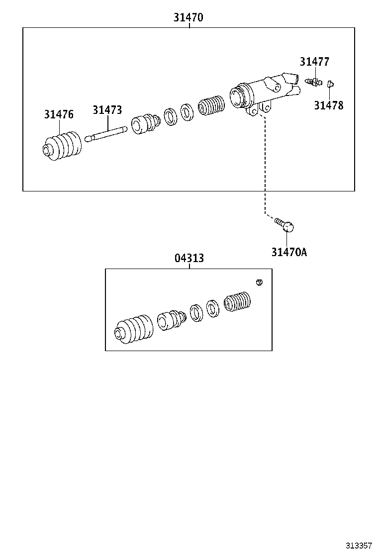 31473-35060 ROD, CLUTCH RELEASE CYLINDER PUSH, NO.1 product image