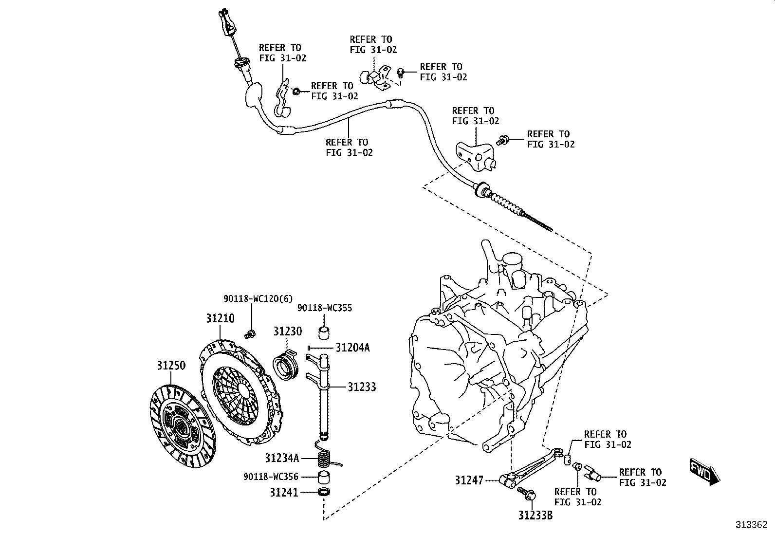 90118-WC025 BOLT(FOR RELEASE FORK & RELEASE LEVER SETTING) product image